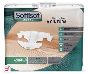 PANNOLONE MUTANDINA A CINTURA SUPER SOFFISOF L 15 PEZZI