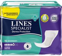 Pannolone per incontinenza lines specialist derma protection sagomato anatomico super 15 pezzi