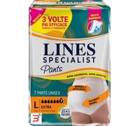 PANNOLONE PER INCONTINENZA LINES SPECIALIST PANTS EXTRA UNISEX L 7 PEZZI
