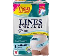 PANNOLONE PER INCONTINENZA LINES SPECIALIST PANTS PLUS UNISEX L 7 PEZZI