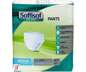 PANNOLONE PER INCONTINENZA SOFFISOF AIR DRY PANTS EXTRA LARGE 8 PEZZI