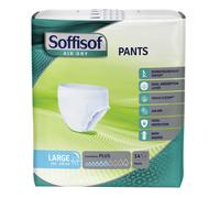 Pannolone per incontinenza soffisof air dry pants plus large 14 pezzi