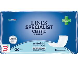 PANNOLONE RETTANGOLARE LINES SPECIALIST CLASSIC SENZA BARRIERA 30 PEZZI