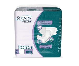 Pannoloni a mutandina con adesivi Serenity sensitive assorbenza maxi 60 pezzi