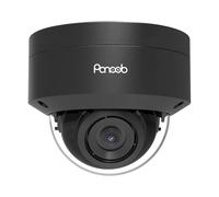 PANOOB Telecamera a cupola vandalica PoE da 8 MP per interni ed esterni con microfono, telecamera IP di sicurezza 4K H.265 IK10, rilevamento di veicoli umani, visione notturna IR da 100 piedi