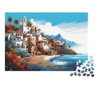 Panorama campagna marina Rompicapo 1000 Pezzi In puzzle in Cartone Premium,Un Puzzles Per Giochi Di Puzzle Per Lo Sviluppo Cognitivo,Ideale Per Passatempo Per Anziani,Il Puzzle Più Venduto 52x38cm/