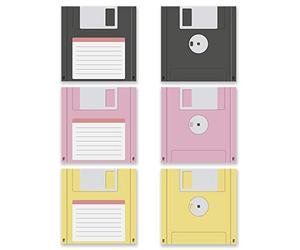 Panorama Confezione da 12 Sottobicchieri Vinile Dischetti 10x10cm