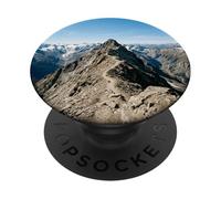 Panorama del picco del sentiero di montagna della cre PopSockets PopGrip Adesivo