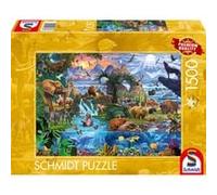 Schmidt - Puzzle Regno animale colorato - 1500 Pezzi