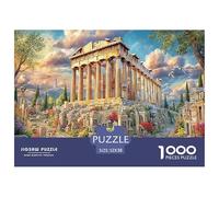 Panorama di Atene 1000 pezzi Puzzle Game - Tempio greco Un'attività divertente e stimolante per tutta la famiglia per la decompressione domestica 52x38 cm/1000 pezzi