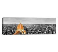panorama firenze - Quadro Stampa su Tela con Telaio in Legno