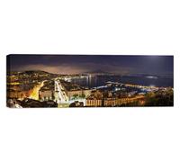 panorama golfo napoli - Quadro Stampa su Tela con Telaio in Legno
