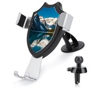 Panorama of The Lake Louise Mountains, supporto per telefono cellulare per auto, antiscivolo, ultra stabile, universale, compatibile con la maggior parte dei telefoni cellulari