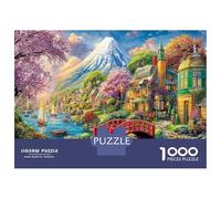 Panorama Parigi Logica Per Feste Regalo - 1000 Pezzi Busta Di Puzzle A Rompicapo Città Monte Fuji con Abilità Logica Per Giochi, Il Miglior Regalo Per Gli Amanti Dei Puzzle Sociali 38x26cm/1000pcs
