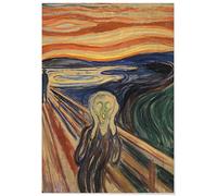 Panorama Poster Stampe da Parete Edvard Munch L'Urlo 21x30 cm - Stampato su Carta 250gr - Quadro Decorativo
