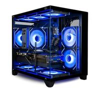 Panorama RTX 4060 Gaming PC Desktop - Processore AMD Ryzen 7 5700X, RAM DDR4 da 32 GB, SSD NVMe da 512 GB + HDD da 3 TB, WiFi + BT, Windows 11 Home - Il miglior computer Tower precostruito RGB 2024