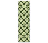 Panorama Tappeto in Vinile - Tappeti in PVC Grandi - Tappeto da Cucina, Corridoio e Soggiorno - Modello Linares Verde 80x300 cm