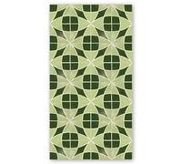 Panorama Tappeto in Vinile - Tappeti in PVC Grandi - Tappeto da Cucina, Corridoio e Soggiorno - Modello Linares Verde 80x150 cm