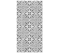 Panorama Tappeto Vinile - Modello Idraulico Geometrico Grigio 60x110 cm - Varie Dimensioni - Tappetino Lavabile per la Cucina - Passatoia PVC Antiscivolo