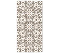 Panorama Tappeto Vinile - Modello Idraulico Geometrico Marrone 60x200 cm - Varie Dimensioni - Tappetino Lavabile per la Cucina - Passatoia PVC Antiscivolo