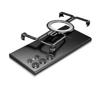 PANPHEN Custodia magnetica per telefono compatibile con Samsung Galaxy S24 Ultra, custodia paraurti in metallo, elegante e minimalista scocca in alluminio senza cornice, supporta la ricarica wireless,