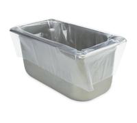PanSaver Hotel Clear Pan Liners for Easy Clean Up Disposable Buffet Pan Liners Ovenable up to 400F Third and Quarter Pan Med
