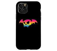 Pansexual Bat Vampire Skull Pan Pride Flag Goth Halloween Custodia per iPhone 11 Pro