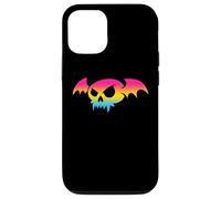 Pansexual Bat Vampire Skull Pan Pride Flag Goth Halloween Custodia per iPhone 12/12 Pro