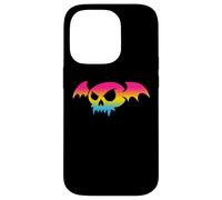 Pansexual Bat Vampire Skull Pan Pride Flag Goth Halloween Custodia per iPhone 14 Pro