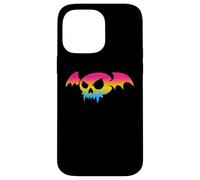 Pansexual Bat Vampire Skull Pan Pride Flag Goth Halloween Custodia per iPhone 14 Pro Max
