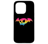 Pansexual Bat Vampire Skull Pan Pride Flag Goth Halloween Custodia per iPhone 15 Pro