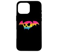 Pansexual Bat Vampire Skull Pan Pride Flag Goth Halloween Custodia per iPhone 16 Pro Max