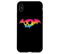 Pansexual Bat Vampire Skull Pan Pride Flag Goth Halloween Custodia per iPhone XS Max