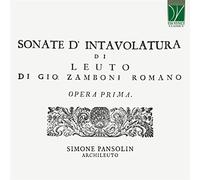 Simone Pansolin – Sonate d'intavolutare di leuto, Opera I – CD (1718)