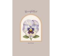 Pansy Flower Journal, Beautiful Vintage Floral Notebook for Note Taking and Everyday Inspiration, 6x9 Inch Lined Notebook, 120 Pages