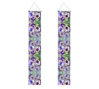 Pansy Perfection Banner decorativo per portico (verticale) banner di benvenuto adatto per appendere all'aperto 11,8 × 70,9 pollici