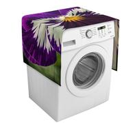 Pansy Perfection Copertura per lavatrice con tasche portaoggetti, copertura antipolvere per lavatrice e asciugatrice, copertura antipolvere per frigorifero resistente per elettrodomestici da cucina