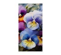 Pansy Perfection Copertura per porta primavera estate da appendere bandiera portico cartello all'aperto stagionale vacanza cortile decorazione per porta d'ingresso e portico