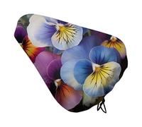 Pansy Perfection - Coprisedile per bicicletta, imbottito, extra largo, per donne e uomini, comodo, impermeabile, con coulisse, adatto per strada, montagna, esercizio, spin
