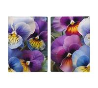 Pansy Perfection - Custodia per passaporto da viaggio, con scomparti per carte di credito e carta d'imbarco, per documenti d'identità e documenti di famiglia (20 x 13 cm)
