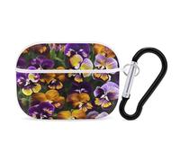 Pansy Perfection - Custodia protettiva per AirPods Pro con anello portachiavi, custodia protettiva rigida per AirPods Pro di seconda generazione, per donne e uomini, facile da aprire, protezione
