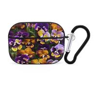 Pansy Perfection - Custodia protettiva per AirPods Pro con anello portachiavi, custodia protettiva rigida per AirPods Pro di seconda generazione, per donne e uomini, facile da aprire, protezione