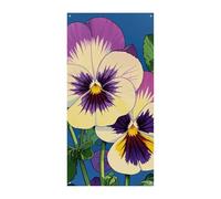 Pansy Perfection Stampa Porta Banner 90x180cm Festone Festone Stagionale Cartello di Benvenuto Decorazione Verticale Porta Appeso Per Portico Ingresso Giardino Decor