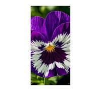 Pansy Perfection - Striscione per porta 90 x 180 cm, striscioni per feste, cartello di benvenuto stagionale, decorazione verticale da appendere per portico, ingresso, giardino, decorazione
