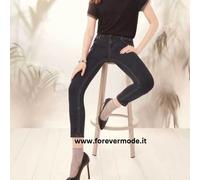Panta donna Matignon jeans con cotone, vere tasche su fronte e retro art Liaison