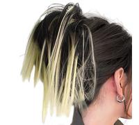 Panta per capelli ricci, parrucca per capelli panino | Wig di costume elegante regolabile elastico - Fanti disordinati naturali, estensioni dei capelli coda di cavallo per uscire, donne e