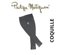 Pantacollant Micromodal, Borchie in Caviglia, Grigio, COQUILLE Philippe Matignon
