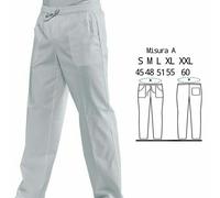 PANTALACCIO CUOCO CUCINA DA LAVORO CHEF 7 COLORI UNISEX ELASTICO 3 TASCHE