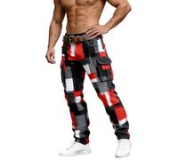 Pantalaccio in Lino Uomo da Leggeri Tattici Hippie Foderati Escursionismo Plissettati Tessuto Laccio alle Tasca Quarti Momento Colori Bicolore Caratteristiche Molte Poule Triacetato