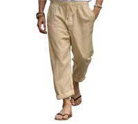Pantalaccio Uomo Forti Coste Harem Antitaglio Trekking Pantalaccio Pantalone Cuoco Uomo Garzato Running Comodi Lino Offerte Lampo del Giorno Pantaloni Militari Cachi XL